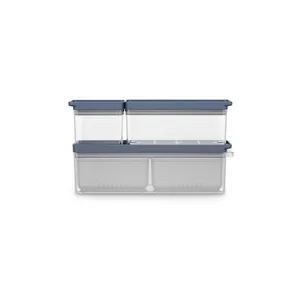 Kit Organizadores de Geladeira Electrolux Experience 3 Un Empilhável Modular com Escorredor Não se aplica
