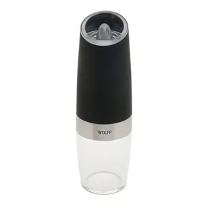 Moedor Wolff de Temperos em Inox Gravit Preto Inox