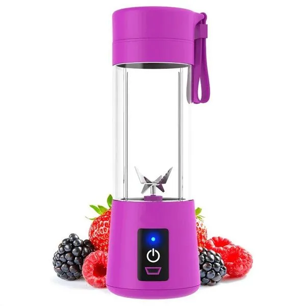 Mini Liquidificador Portátil Coqueteleira Recarregável Roxo