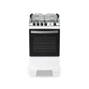 Fogão Atlas Agile Up 4 Bocas com Mesa Inox e Acendimento Automático Bivolt Branco