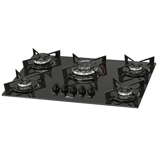Fogão Cooktop Fischer 5Q TC Fit Line Gás