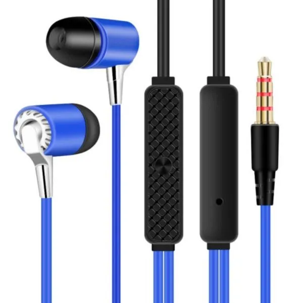 Fone De Ouvido P3 Intra Auricular Fn618 Azul