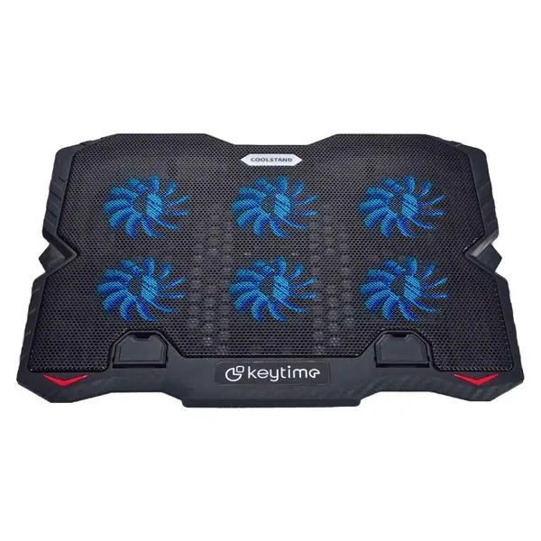 Suporte de Notebook com 6 Coolers Coolstand 6 Preto Keytime