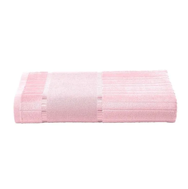 Toalha Lavabo Veludo de Bordar Bella 30x45cm Dohler Rosa 5211