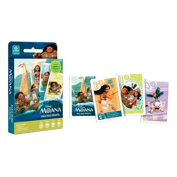 Jogo Mau-Mau Infantil Moana Copag