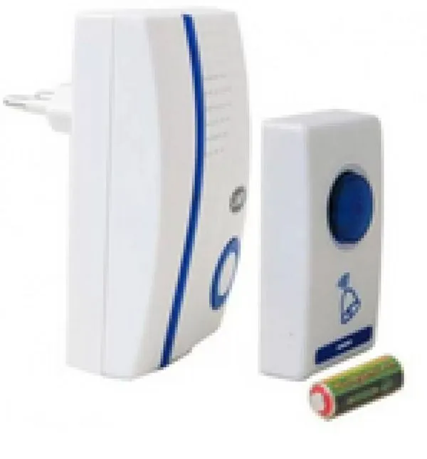 Campainha De Tomada Residencial Sem Fio 32 Toques Wireless