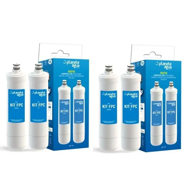 Kit 2 Refil Filtro Purificador Kit Fpc Conciliável com PPF5