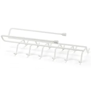 Suporte para Xícaras e Canecas Arthi Com Ponteira Plástica - Branco