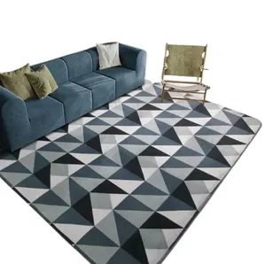 Tapete Flannel Sala Quarto Luxo Macio 2,00x1,40 chevron chumbo preto branco