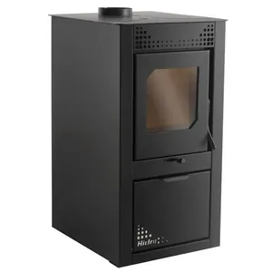 Calefator a Lenha Hidro Heros Dupla Combustao Preto