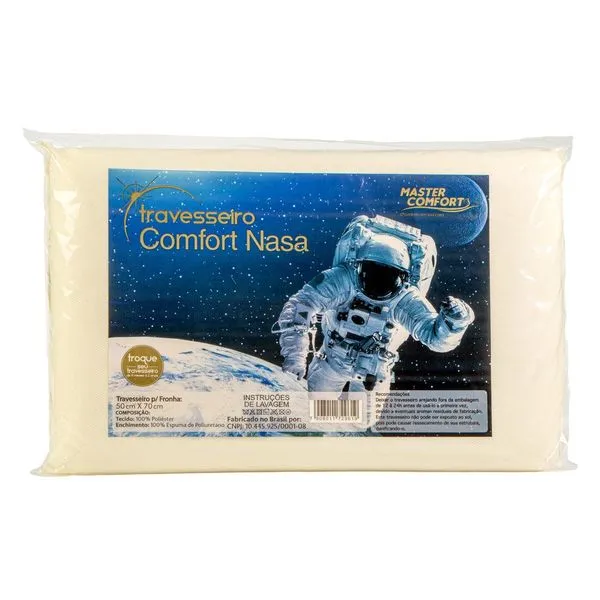 Travesseiro Comfort Nasa 50x70cm Master Comfort
