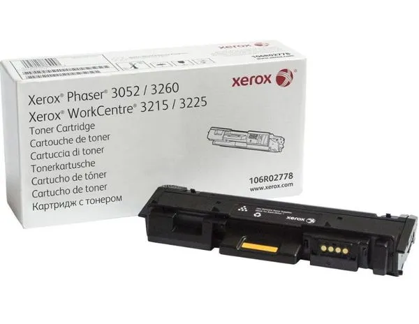 Toner Xerox Cognac Preto - 3K - 106R02778NO