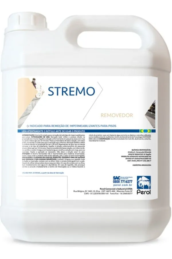 Limpador Pisos Perol Stremo Removedor 05 L