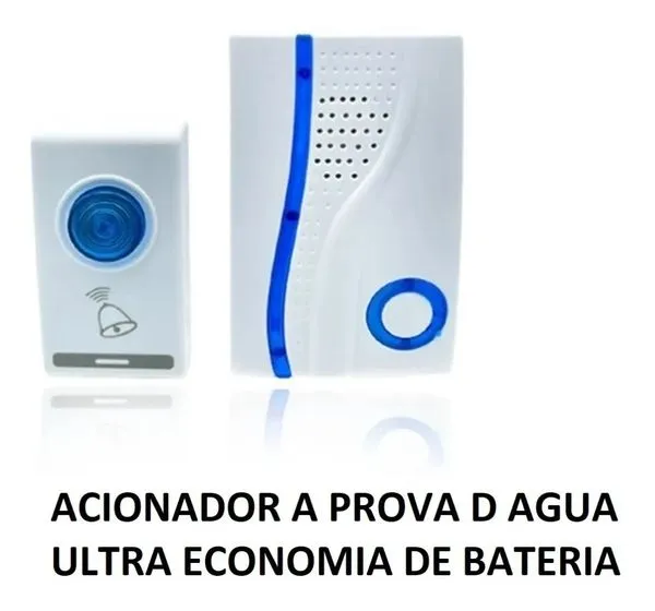 Campainha Residencial Wireless Sem Fio Resistente