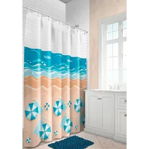 Cortina para Box 135x200cm PVC com Visor Ipanema Plast Leo 623-K