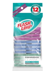 Conjunto 12 Prendedores Classic Flash Limp