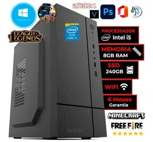 Cpu Pc Intel Core I5 3470 + Placa H61 1155 + 8 Gb + Ssd 240