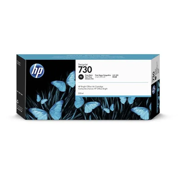 Cartucho de Tinta HP 730 Preto Foto PLUK 300 ML - P2V73A