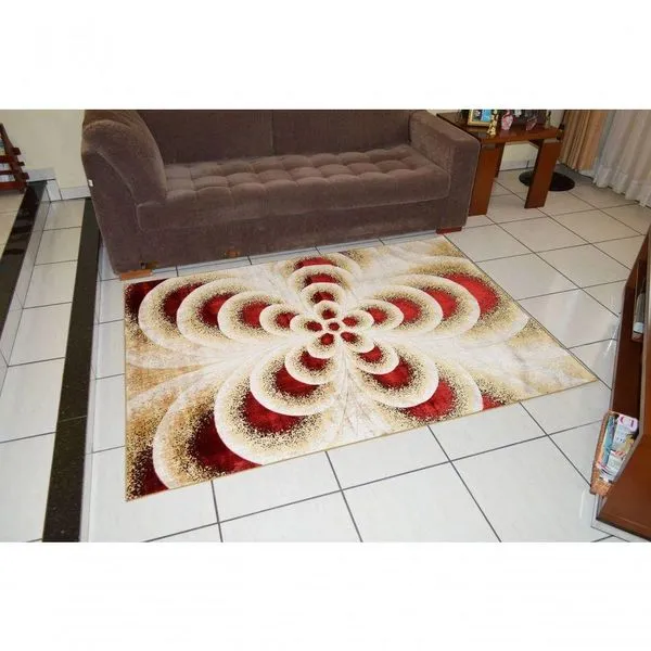 Tapete Veludo 1.50m X 2.00m Marbella Moderno Lotus Rayza