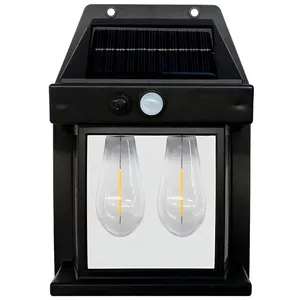 Luminária Solar Led Com Sensor De Presença Ip65 Estilo Arandela Iluminação Decoração Led Solar