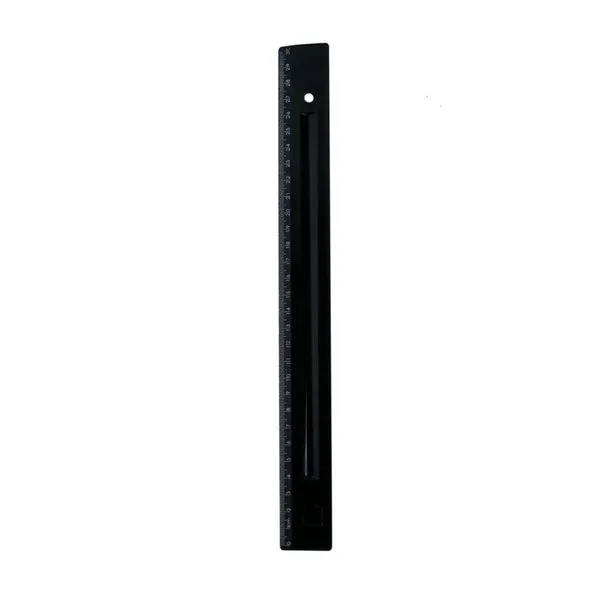 Régua 30cm Poli Polibras Preto