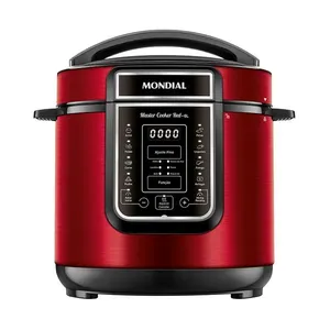 Panela de Pressão Elétrica 6L Mondial PE60 Vermelha 127V