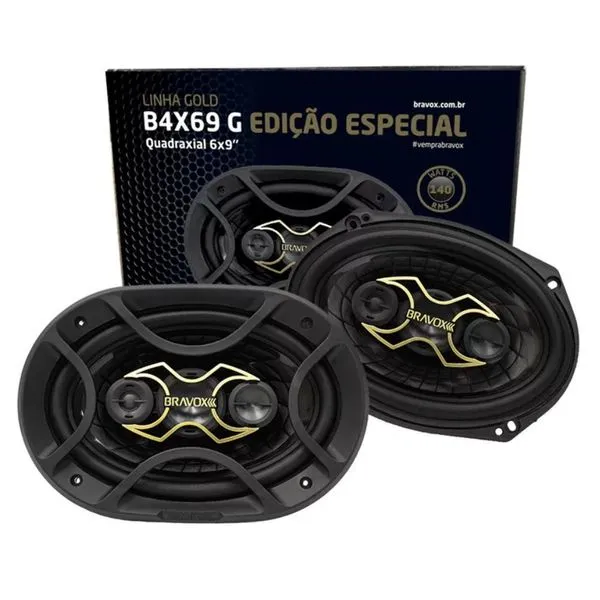 Alto Falante Bravox Quadriaxial B4X69G 6X9" 4R 140W RMS