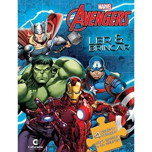 Livro Infantil Quebra Cabeça Culturama Vingadores