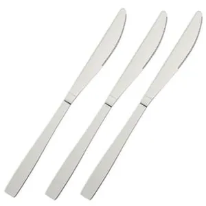 Conjunto de Facas para Mesa Euro Home Lisas Inox - 3 Peças