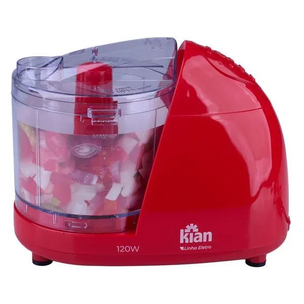 Mini Processador 120W Kian Vermelho 220V