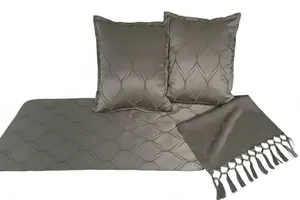 Peseira Verde 2 capas almofadas Jacquard 40x40