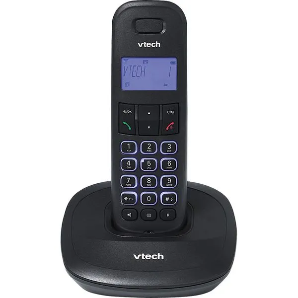 Telefone sem Fio com Identificador e Viva Voz Dect 6.0 Vtech VT650 - Preto