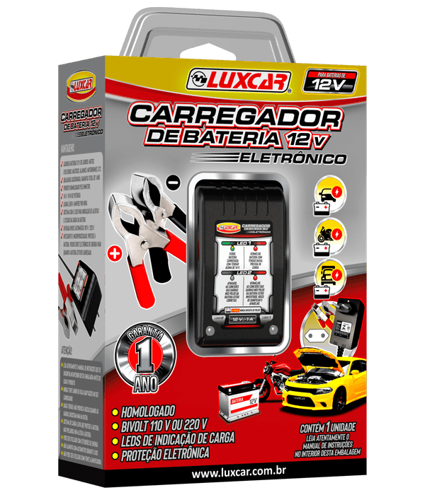 Carregador Veicular de Bateria 12V Luxcar 1500