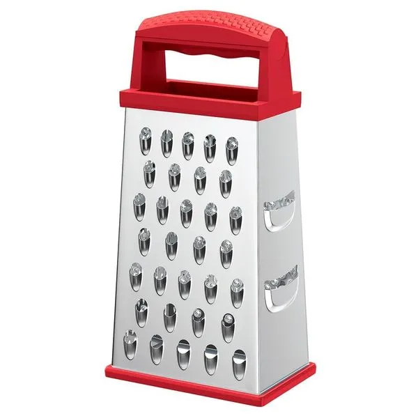 Ralador 4 Faces 6 Inox Euro Home - Vermelho