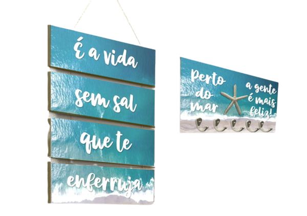 Placa + Porta chaves Náutico