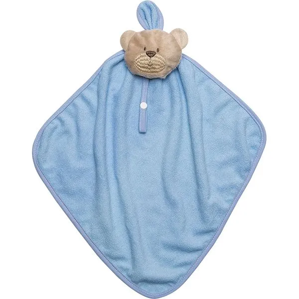 Naninha com Pelúcia e Prendedor de Chupeta Bambi Azul