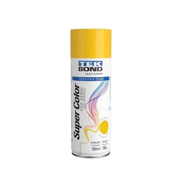 Tinta Aerossol Uso Geral Tekbond Amarelo 350ml