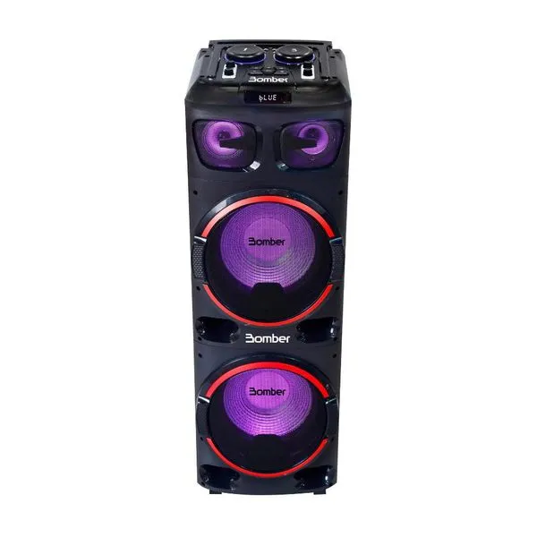 Caixa de Som Acústica Paredão 2300W Bomber Preta