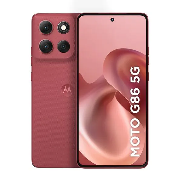 Smartphone Motorola Moto G86 5G Tela 6.7" pOLED 256GB 8GB RAM Câmera 50MP 4K IP69 Desbloqueado Vermelho