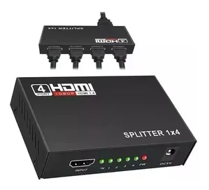Distribuidor Hdmi Splitter 1x4 Divisor 4 Portas Para TV Ps3 Xbox Sky Net
