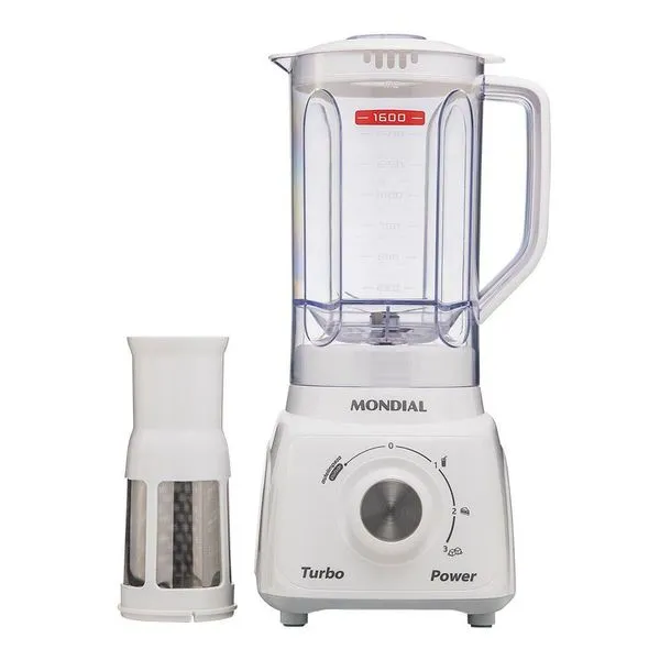 Liquidificador Mondial Turbo Power L-99-wg Liquidificador-220v-branco/cinza 220
