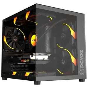 GABINETE GAMER PCYES FORCEFIELD MINI BLACK VULCAN - GFFMNBV