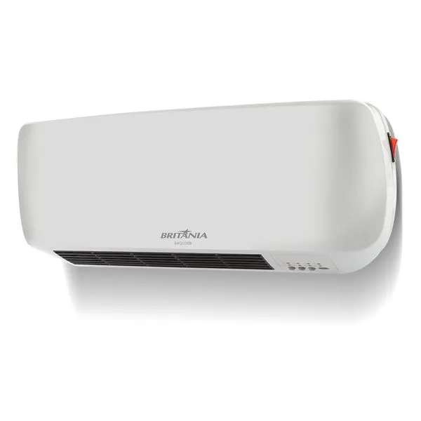 Aquecedor de Ar Parede Britânia BAQ2200B Timer Branco 127V
