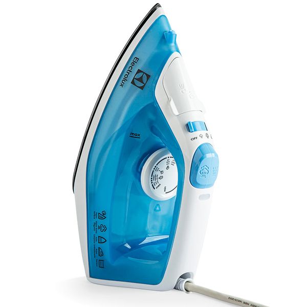 Ferro de Passar a Vapor Base Antiaderente com Spray Electrolux Easyline SIE60 Azul branco/azul / 220