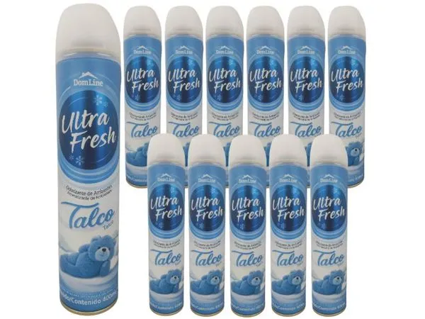 Odorizador Purificador Cheiro Ambiente Ultrafresh Talco 12un