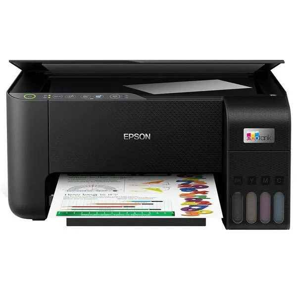 Impressora Multifuncional Tanque de Tinta Epson EcoTank L3250 Wireless Bivolt Preta