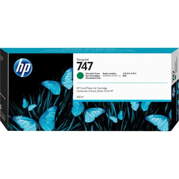 Cartucho de Tinta Verde Cromatico HP 747 PLUK 300ML - P2V84A