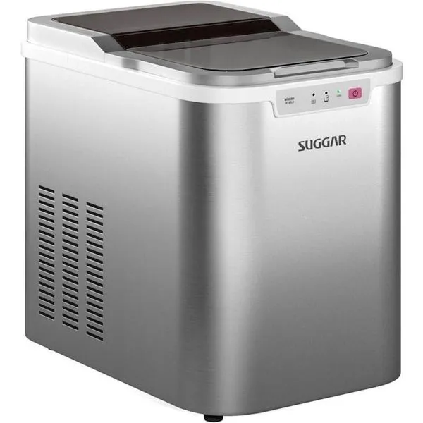 Máquina De Gelo 12 Kg Por Dia Suggar Prata Ice Maker 110V