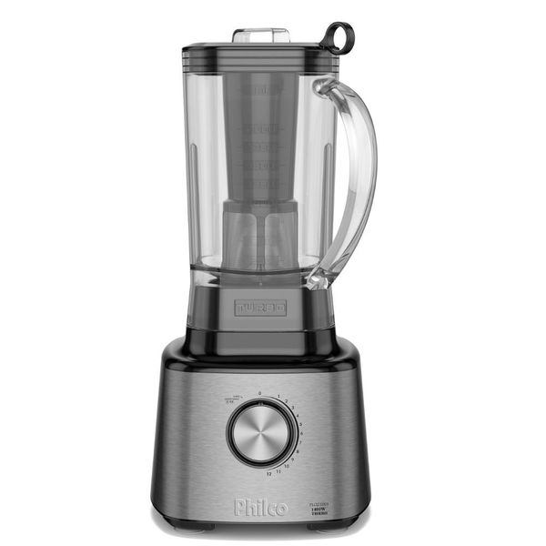 Liquidificador Philco 12 Velocidades 3L 1400W PLQ2100PI | Preto/Inox (220 V)