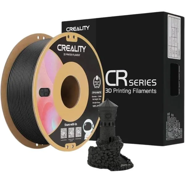Filamento 3D Creality CR-PLA 1,75MM Preto Fosco - 3301010297